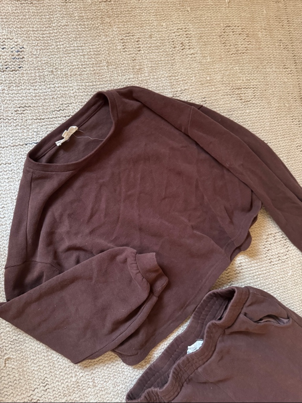 Listicle Chocolate Ribbed Knit Set - Picture 4 of 4